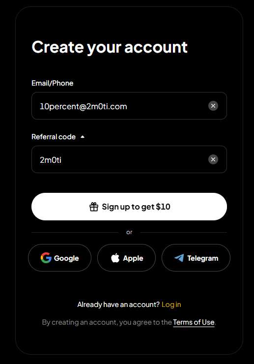 WEEX referral code